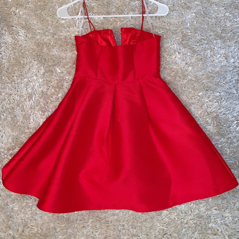 red dress